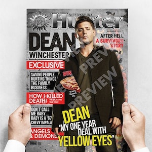 Dean Winchester - Supernatural Faux Magazine Cover