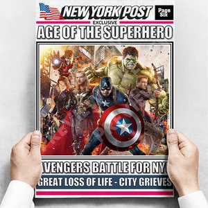 Avengers Battle For New York - Newspaper