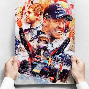 Sebastian Vettel - F1 Racing Print - Formula 1