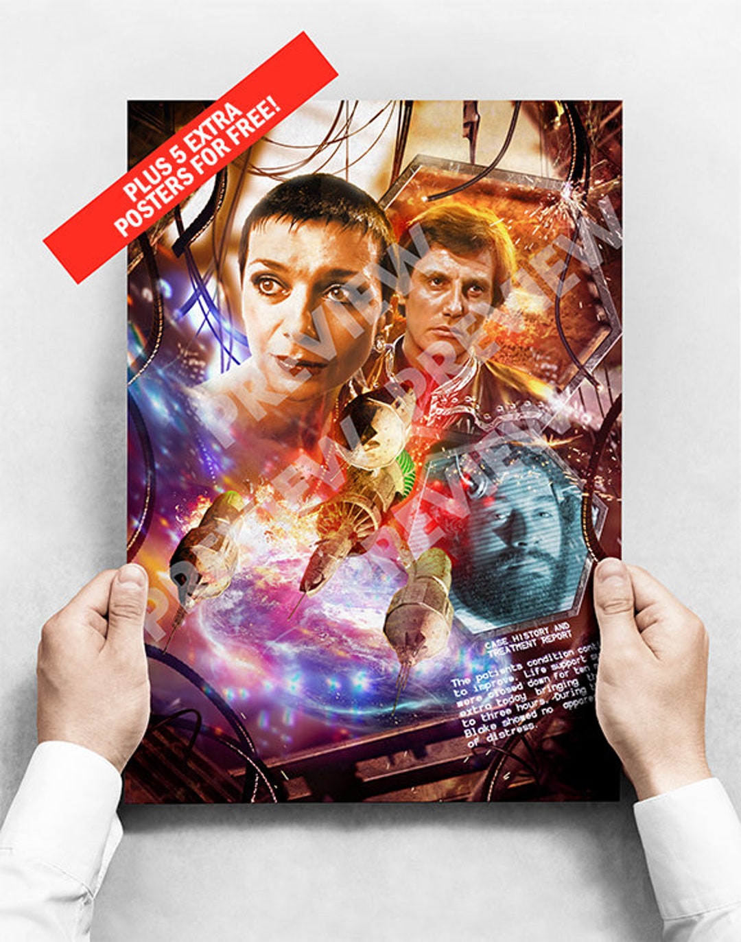 Blake's 7 - 'terminal' - A3 Poster + 5 FREE EXTRA POSTERS - Etsy