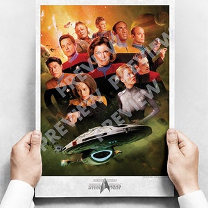 Star Trek Voyager - Montage Poster Print CBS LICENSED