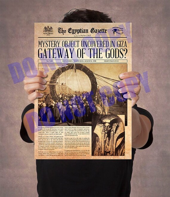 Stargate Faux Newspaper Etsy