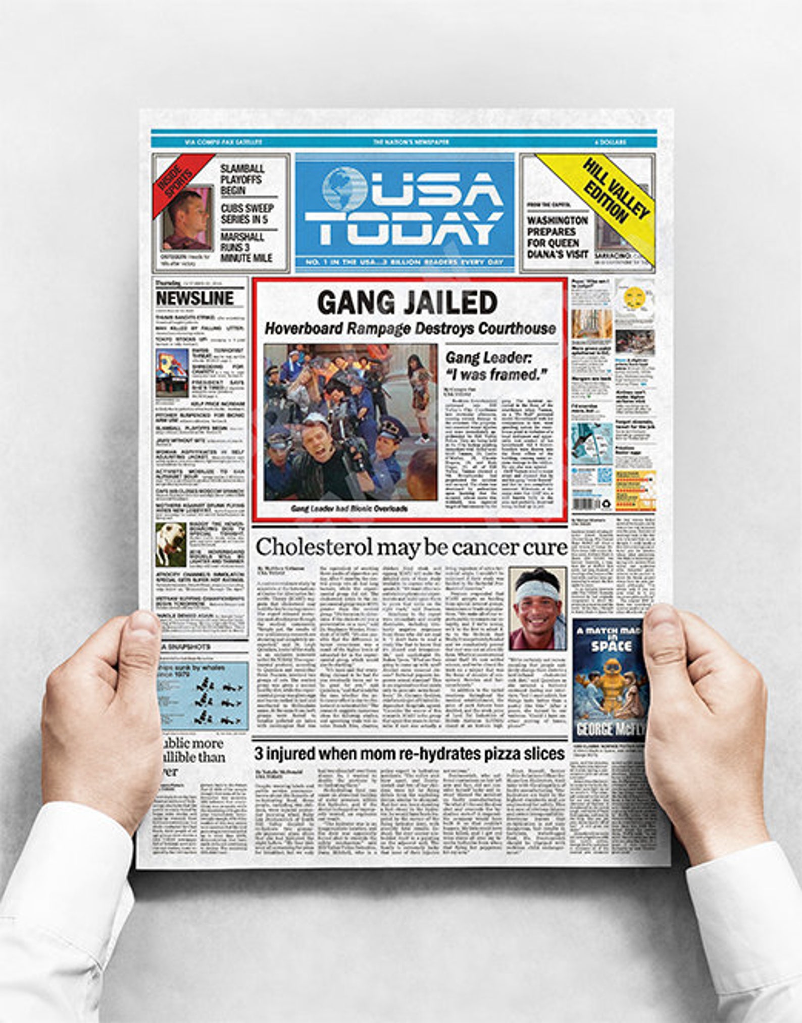 Back To The Future Newspaper USA Today DOUBLE SIDED Marty / | Etsy