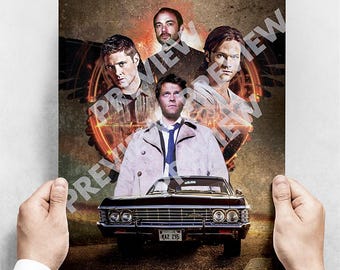 Supernatural TV Show Poster: Winchester Brothers, A3 Print