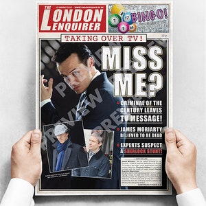 Sherlock Newspaper Poster