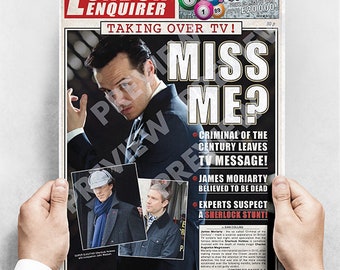 Sherlock Newspaper Poster