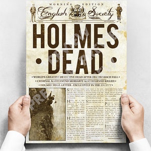 Sherlock Holmes - Holmes Dead Newspaper