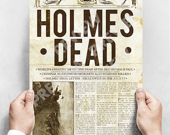 Sherlock Holmes - Holmes Dead Newspaper