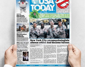 Ghostbusters Fan Art Poster - Newspaper / Print