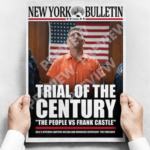 The Punisher - Faux Trial of the Century Newspaper / Print