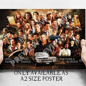 Supernatural - 'Family Business'   A2 Size Montage Poster Limited Edition