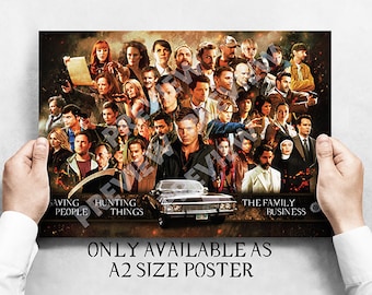 Supernatural - 'Family Business'   A2 Size Montage Poster Limited Edition