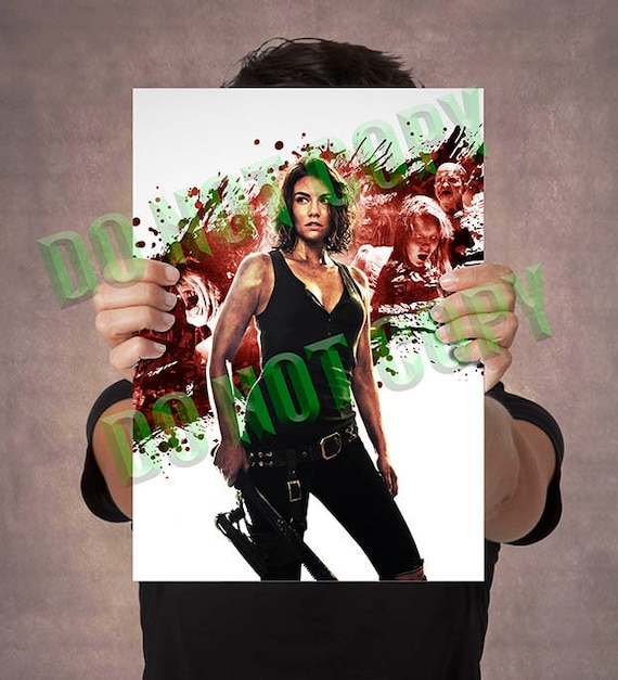 The Walking Dead Maggie Rhee Nee Greene A3 Poster Size Etsy
