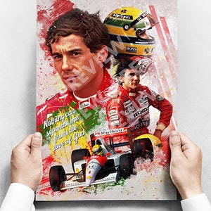 Ayrton Senna - F1 Racing Driver Poster - Formula 1