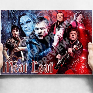 Meat Loaf - A3 Tribute Poster - Vectorized Style