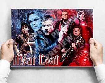 Meat Loaf - A3 Tribute Poster - Vectorized Style