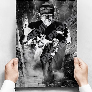 Frankenstein- A3 Poster - Boris Karloff / Classic Horror Monster