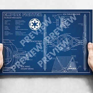 Tie Fighter - Blueprint Schematic