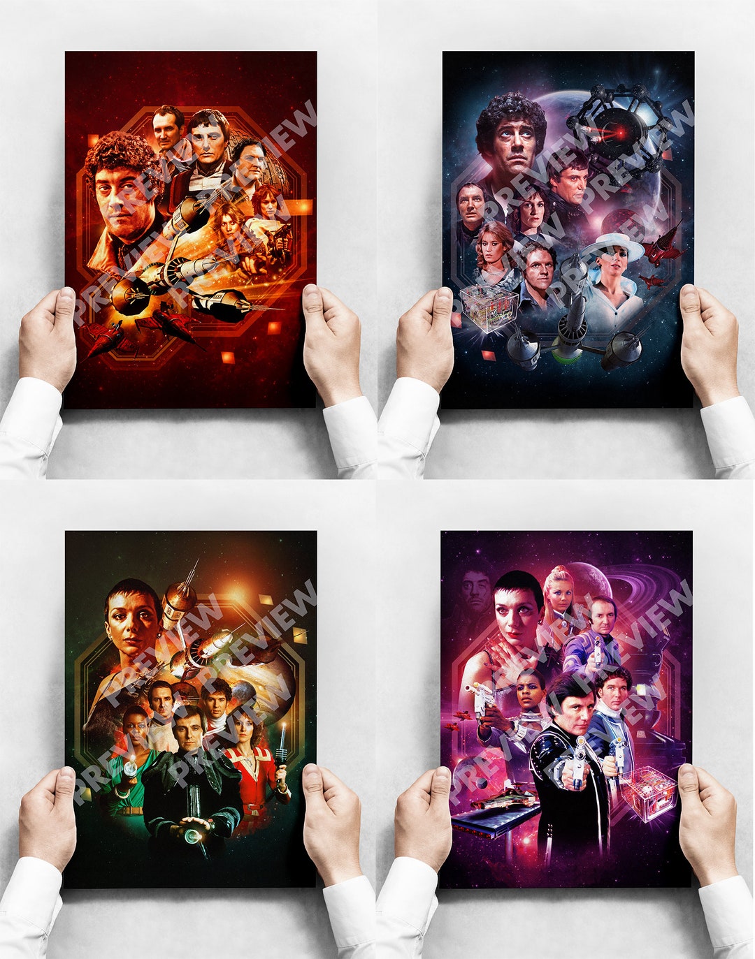 Blake's 7 Poster Pack X 4 - Series 1, 2, 3 & 4 - Etsy