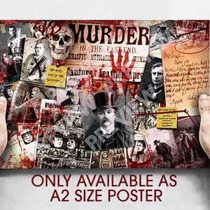 Jack The Ripper - Wand Montage Poster - A2 Format