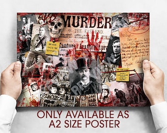 Jack The Ripper - Wall Montage Poster - A2 Size
