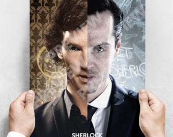 Sherlock vs Moriarty – Iconic Detective Poster,  Sherlock Inspired A3 Art Print