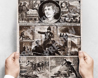 Jack the Ripper Newspaper Print: Illustrated Police News, 1888 (A3)