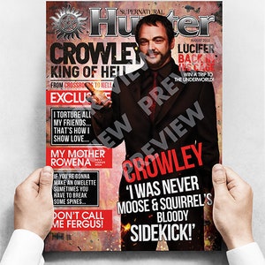 Crowley - Supernatural Faux Magazine Cover