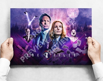 The X Files - Mulder & Scully Montage - A3 Poster