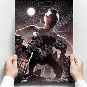 Spider-Man vs Venom - Poster Print
