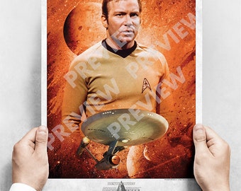 Star Trek The Original Series - LICENSED CBS Studios Poster - James T Kirk Poster