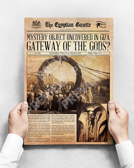 Stargate Faux Newspaper Etsy