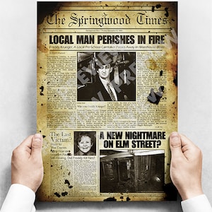 A Nightmare on Elm Street ( Freddy Kruger) Fan Art Poster / Druck - Zeitung