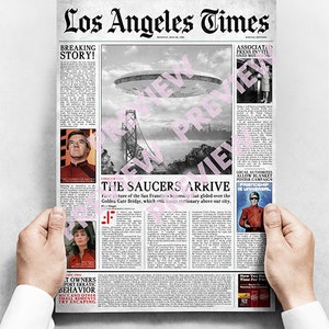 V - Faux Newspaper Print/Poster