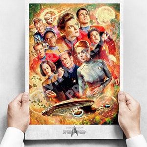 Star Trek Voyager - 25th Anniversary Print  CBS LICENSED