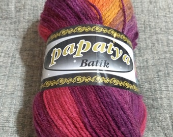 Fils de Papatya Batik 100g acrylique