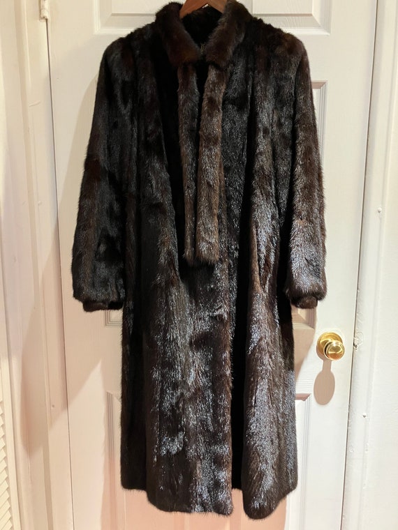 Vintage Hudson’s Bay Long Ranch Brown Mink Fur Jac