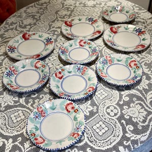 ヴィンテージ VIETRI ヴィエトリ 陶器 手描き 皿 プレート 4枚セット Vietri dinnerware - Etsy 日本