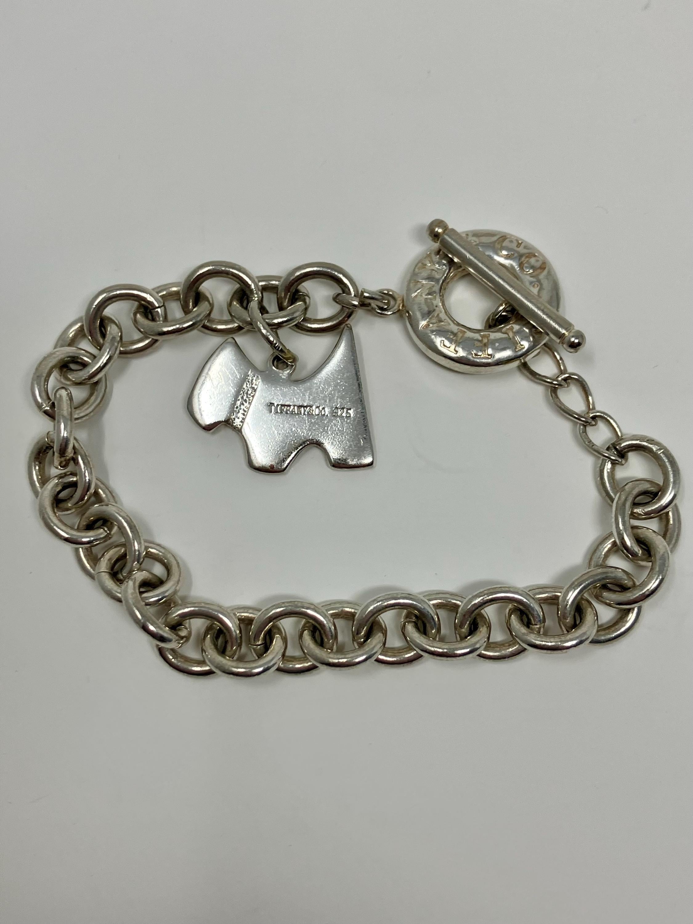 oldTiffany ブレスレット Vintage Tiffany & Co. Scottie Dog Charm Bracelet Sterling Silver