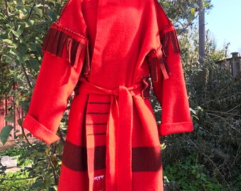 woolrich capote wool coat