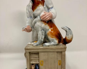 Royal Doulton Vintage HN 2731 hn2731 Obrigado Doc Vet Dog Doctor Collie Shetland Sheepdog
