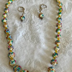 Venetian glass necklace set - Etsy 日本 ヴィンテージ ベネチアン 