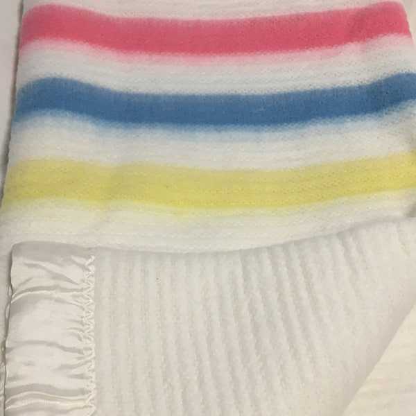 Acrylic Blanket With Satin Trim Etsy