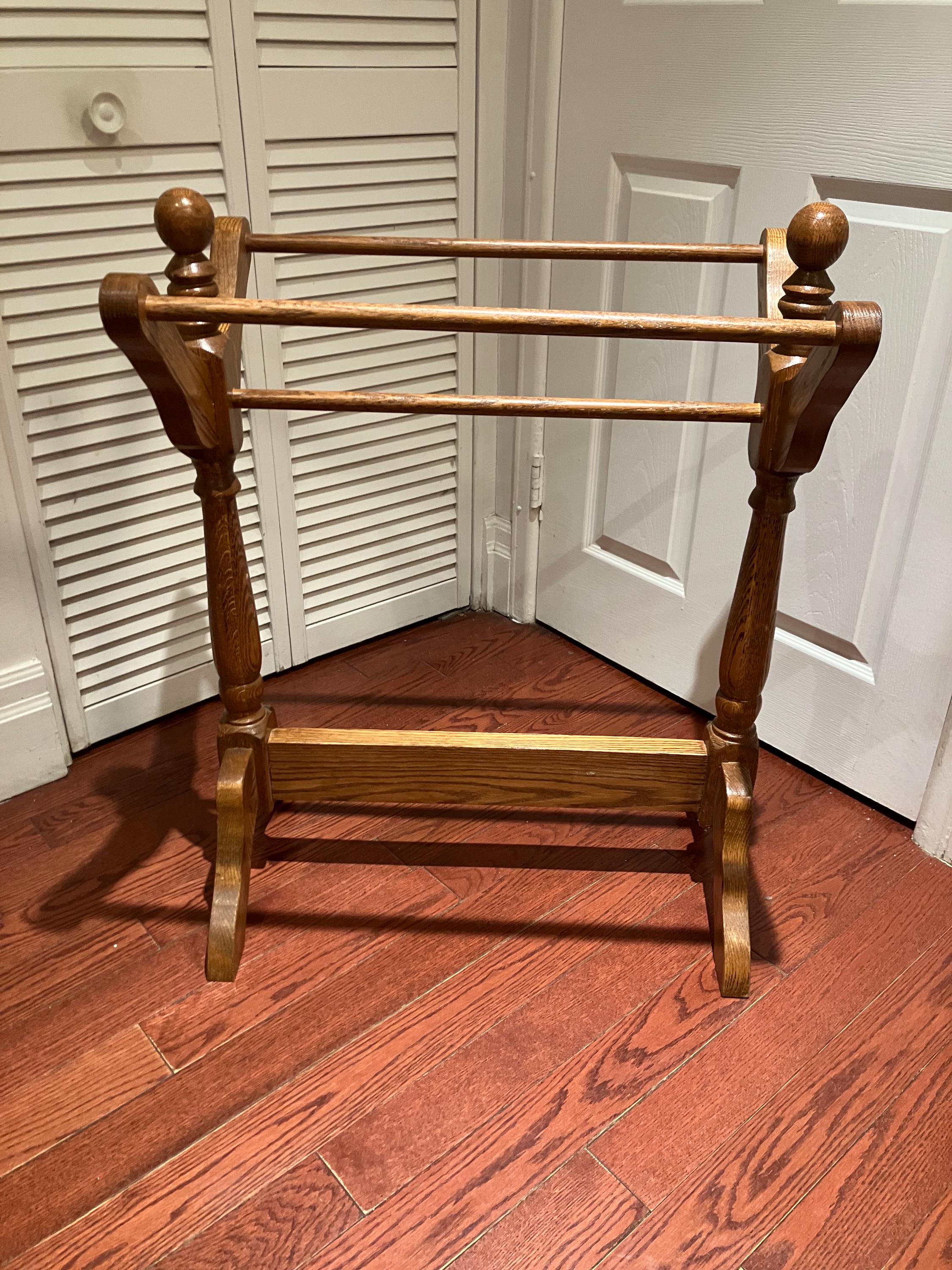 Solid Oak Quilt Rack - Etsy Solid Oak Quilt Rack - Etsy