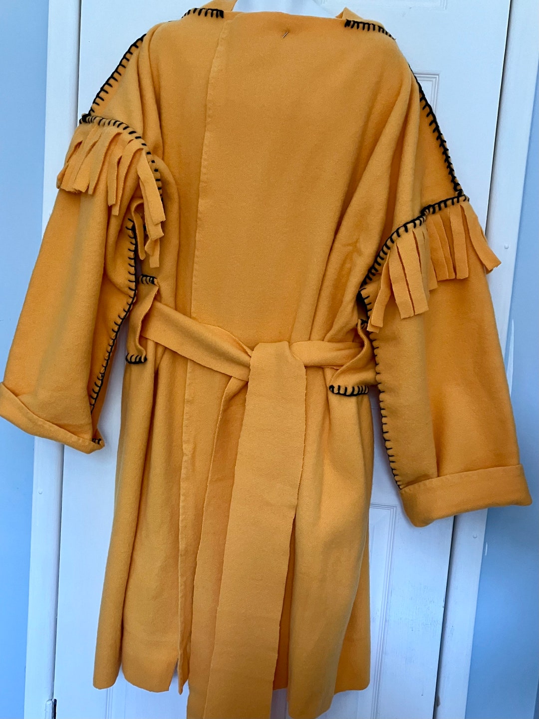 4xl Yellow Gold Wool Blanket Capote Coat Black Powder Rendezvous Mens