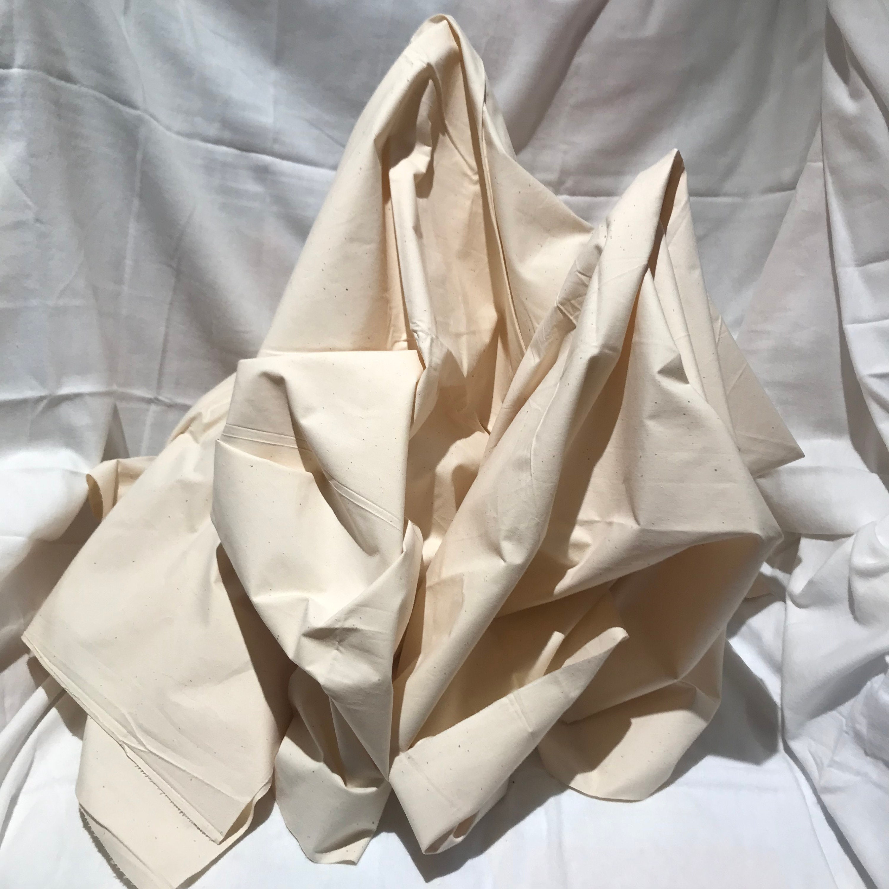 Vintage 45x96 French Linen Cotton Hemp Flax Upholstery