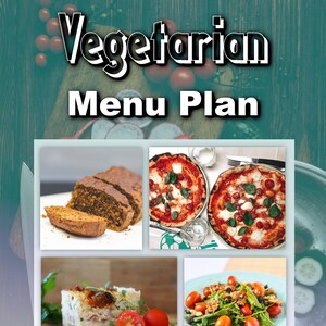 Sześciomiesięczne (24 tygodnie) wegetariańskie menu zgodne z zasadami zdrowego odżywiania, z przepisami, listami zakupów, informacjami na temat odżywiania i wsparciem.