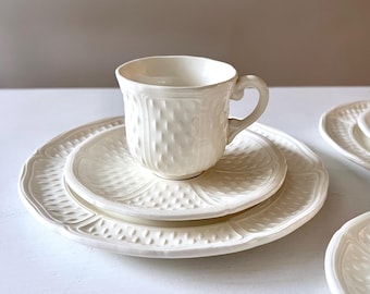 フランスのメーカーGienのアンティークフラットプレートX2モデル「Pont