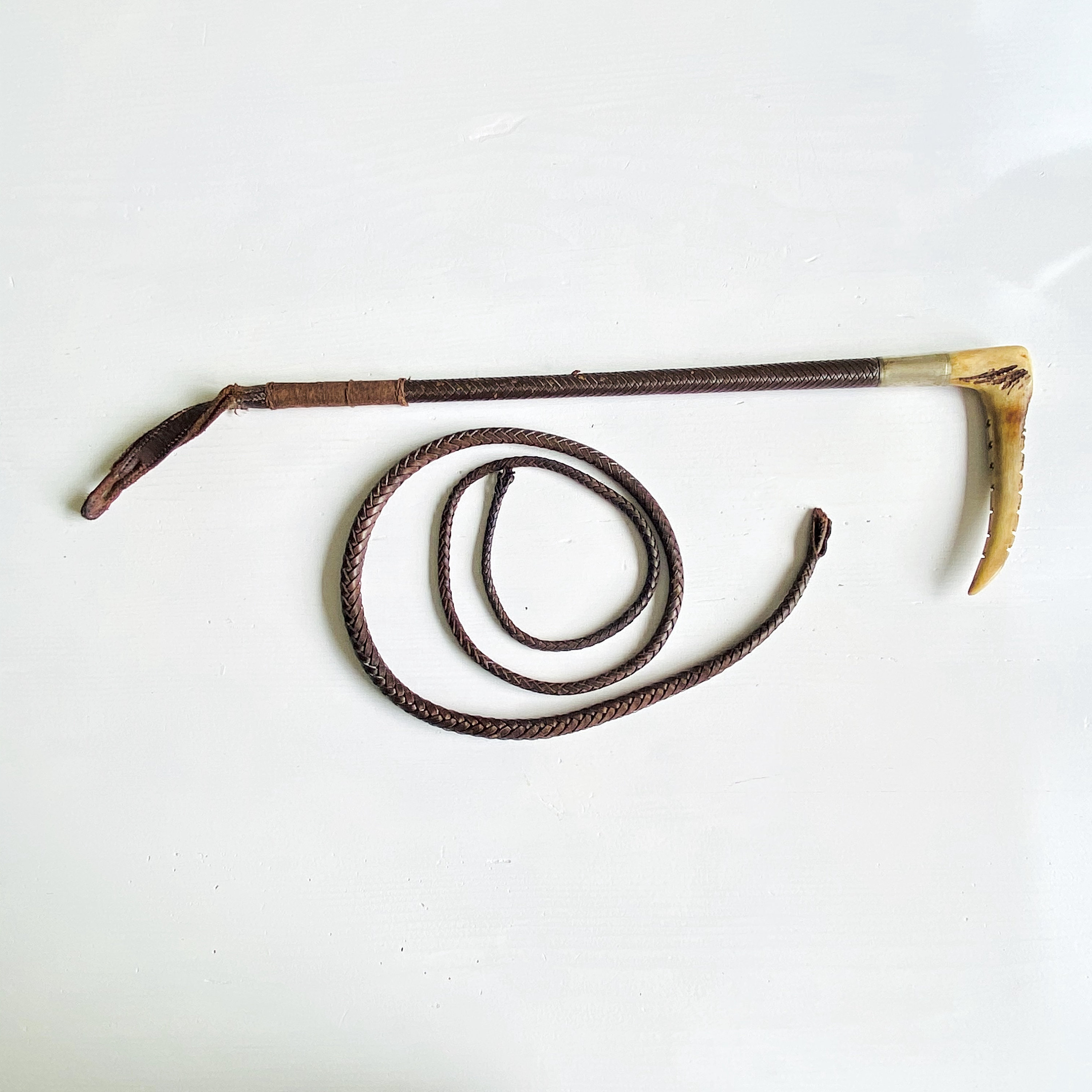 Vintage Swaine England Hunting Riding Whip and Crop Fox Hunting 