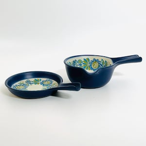 Kitchenware set Figgjo Flint Norway, 1960s Tor Viking flameproof skillet and bowl